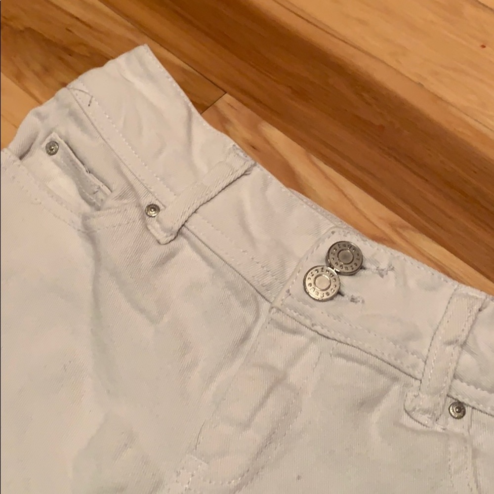 Refuge White Cut-Off Shorts